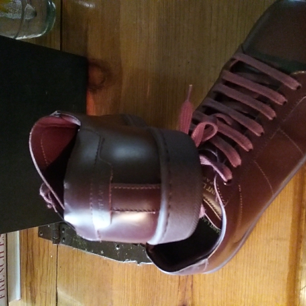 Saint Laurent sneakers in burgundy/wine - Picture 3 of 5